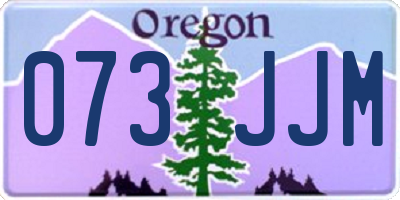 OR license plate 073JJM