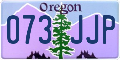 OR license plate 073JJP