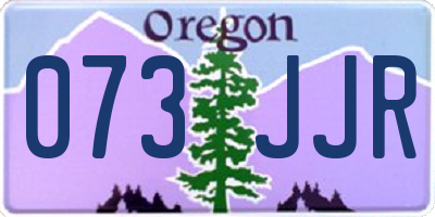 OR license plate 073JJR