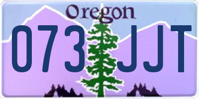 OR license plate 073JJT