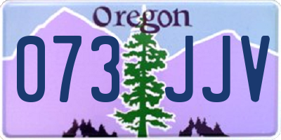 OR license plate 073JJV