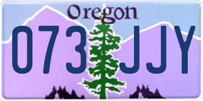 OR license plate 073JJY