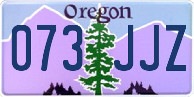 OR license plate 073JJZ