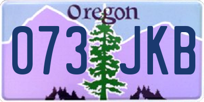 OR license plate 073JKB