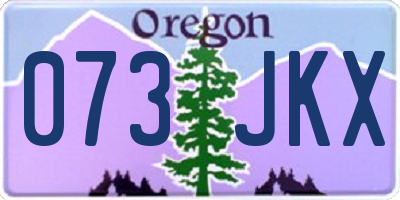 OR license plate 073JKX