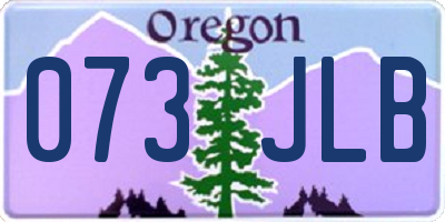 OR license plate 073JLB
