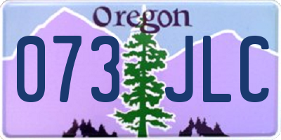 OR license plate 073JLC