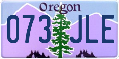 OR license plate 073JLE