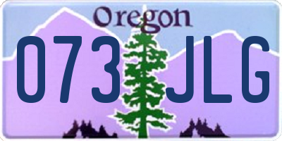 OR license plate 073JLG