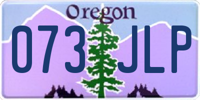 OR license plate 073JLP