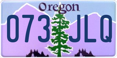 OR license plate 073JLQ