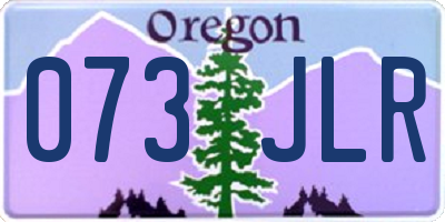 OR license plate 073JLR
