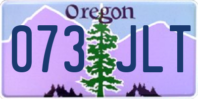 OR license plate 073JLT