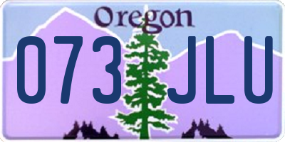 OR license plate 073JLU