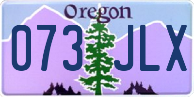 OR license plate 073JLX