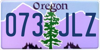 OR license plate 073JLZ