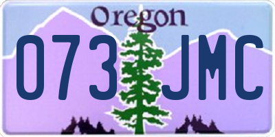 OR license plate 073JMC