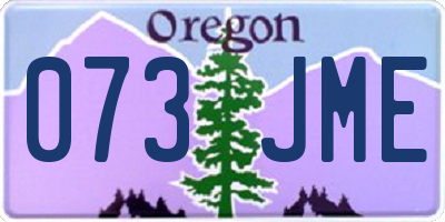 OR license plate 073JME
