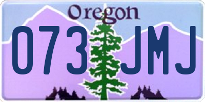OR license plate 073JMJ