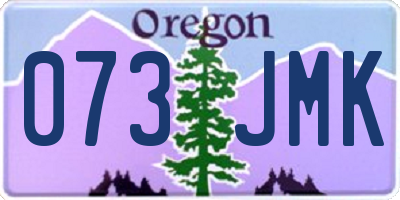 OR license plate 073JMK