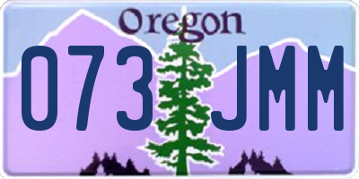OR license plate 073JMM