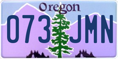 OR license plate 073JMN