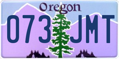 OR license plate 073JMT