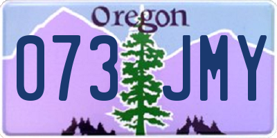 OR license plate 073JMY