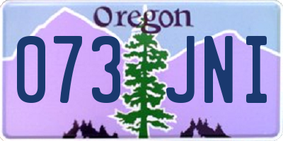 OR license plate 073JNI