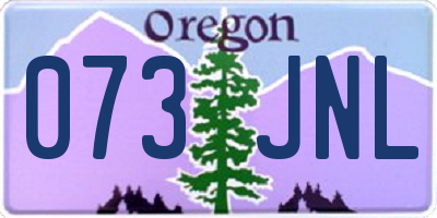 OR license plate 073JNL