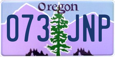OR license plate 073JNP
