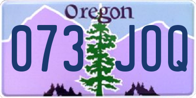 OR license plate 073JOQ