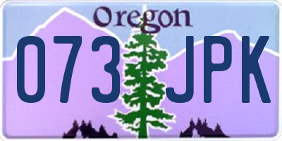 OR license plate 073JPK