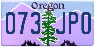 OR license plate 073JPO