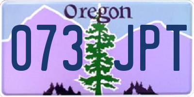OR license plate 073JPT