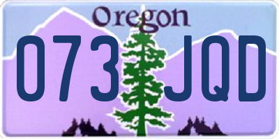 OR license plate 073JQD