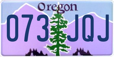 OR license plate 073JQJ