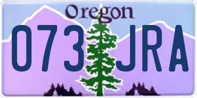 OR license plate 073JRA
