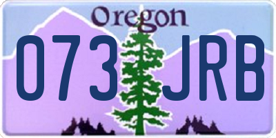 OR license plate 073JRB
