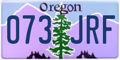 OR license plate 073JRF