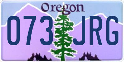 OR license plate 073JRG