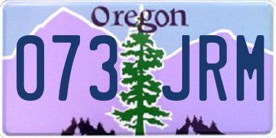 OR license plate 073JRM