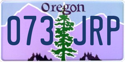 OR license plate 073JRP