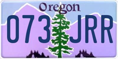 OR license plate 073JRR