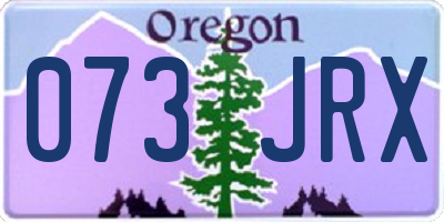 OR license plate 073JRX