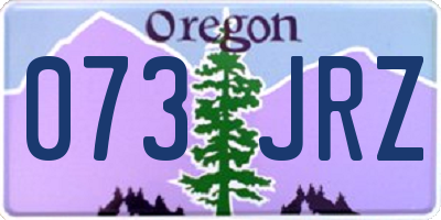 OR license plate 073JRZ