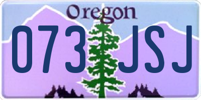 OR license plate 073JSJ