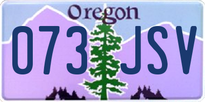 OR license plate 073JSV