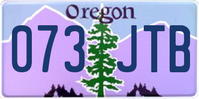 OR license plate 073JTB