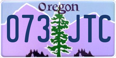 OR license plate 073JTC